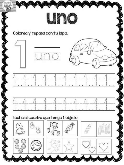 Numeros Numbers Preschool Preschool Math Preschool Worksheets