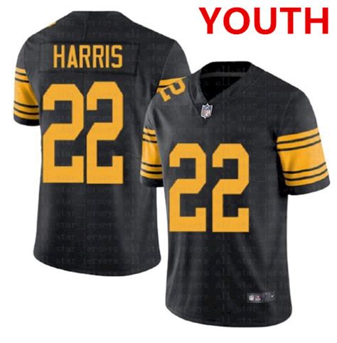 Youth Pittsburgh Steelers 22 Najee Harris White 2021 Limited Football