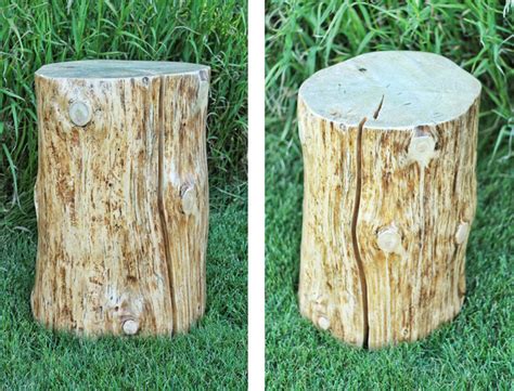 Diy Natural Tree Stump Side Table Justinecelina