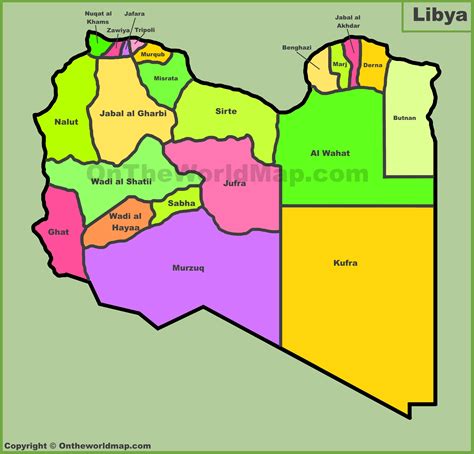 Map Libya