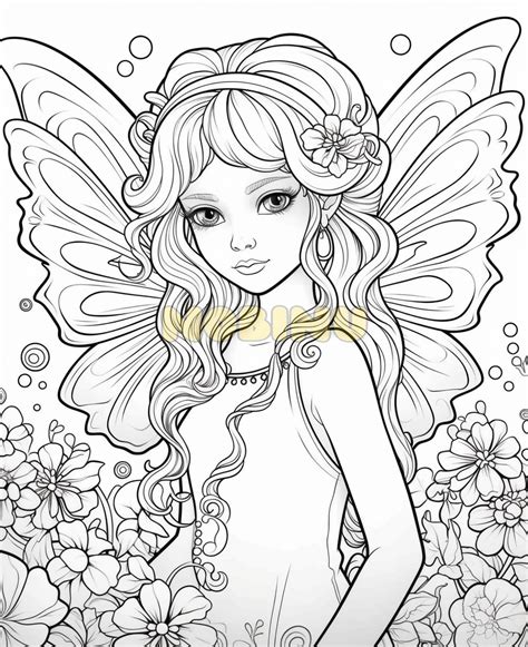 Fairy Coloring Book Pages For Adults Kids Nobinucom Nourish Your