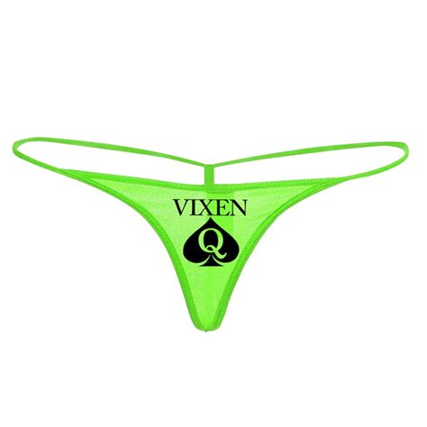 Vixen Queen Of Spades Qos Logo G String Thong Tanga Etsy