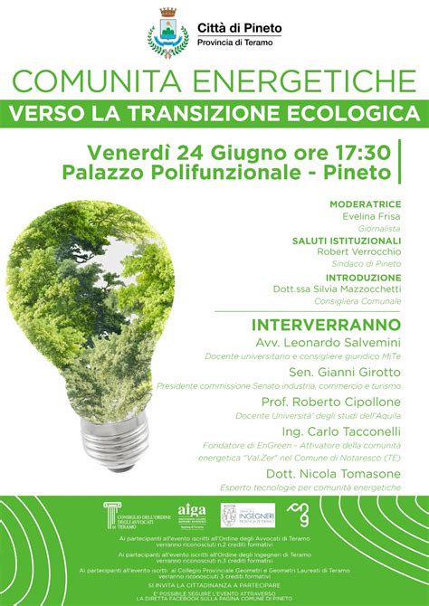 Convegno Comunita Energetiche Verso La Transizione Ecologica