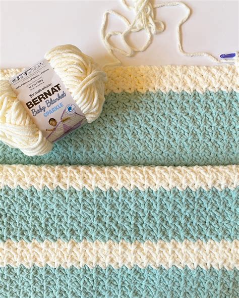 Crochet Bernat Baby Blanket Sparkle Throw Laptrinhx