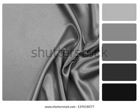 Grey Satin Color Palette Complimentary Swatches库存照片129618077 Shutterstock