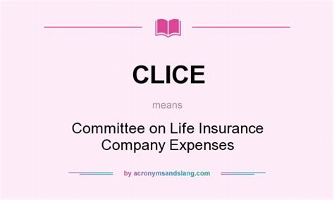 Sometimes called general insurance or property and casualty coverage, it insures everything in your life except.your life. What does CLICE mean? - Definition of CLICE - CLICE stands ...