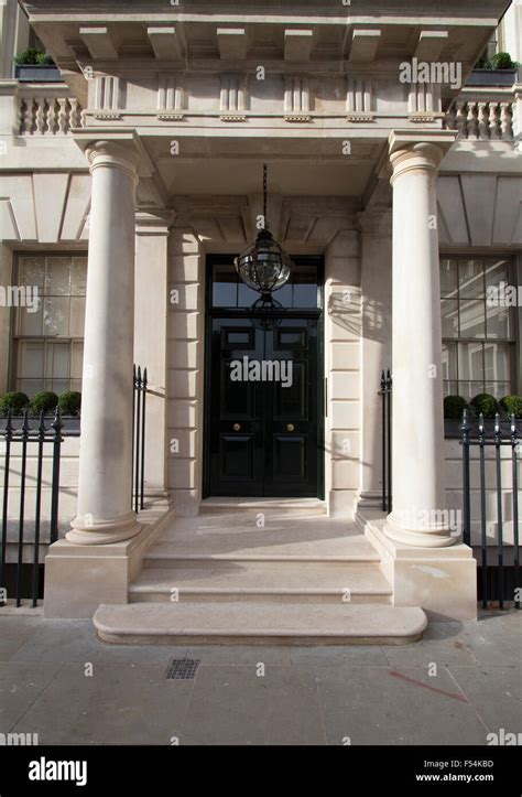 A Typical Grand Entrance In The Mayfair District Of London United