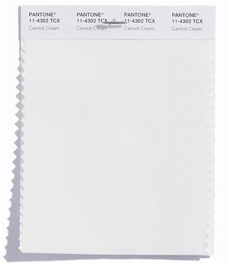 Pantone Smart Color Swatch Card 11 4302 Tcx Cannoli Cream Columbia