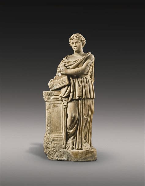 A Roman Marble Figure Of The Muse Erato Or Terpsichore Circa 2nd