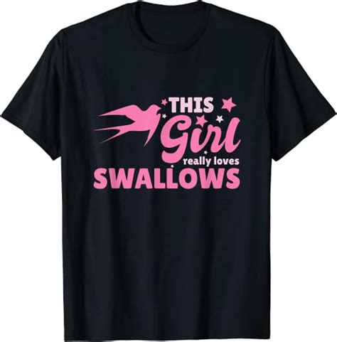 Womens This Girl Really Loves Swallows T Swallow T Shirt