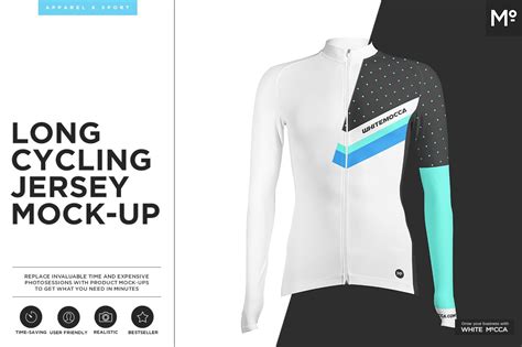 long cycling jersey mock  creative product mockups creative market