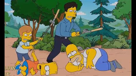 The Simpsons Bart And Father Was Brutally Beaten Youtube