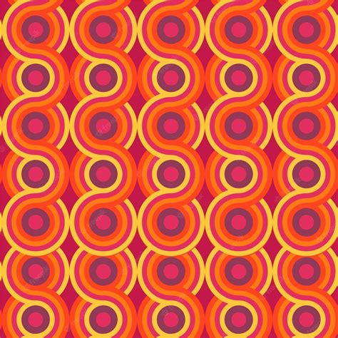 Premium Vector Geometric Groovy Pattern Theme