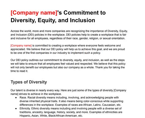 5 examples of a diversity and inclusion plan template ongig blog