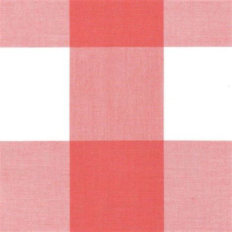 P Kaufmann Seaside 607 Coral Buffalo Check Indoor Outdoor Upholstery