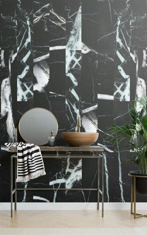 Bathroom Interior Design Ideas | Marble wallpaper, Marble effect