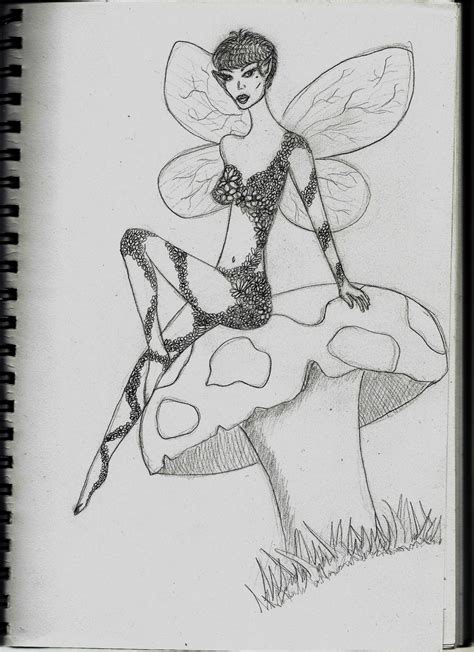 Fairy Pencil Sketch By Dynamicdimples On Deviantart