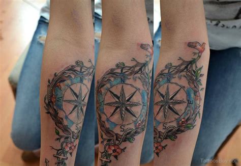 Compass Tattoo Design On Elbow Tattoo Designs Tattoo Pictures