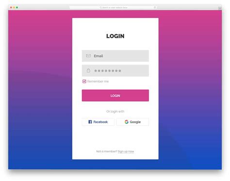 Login Page Bootstrap Hot Sex Picture