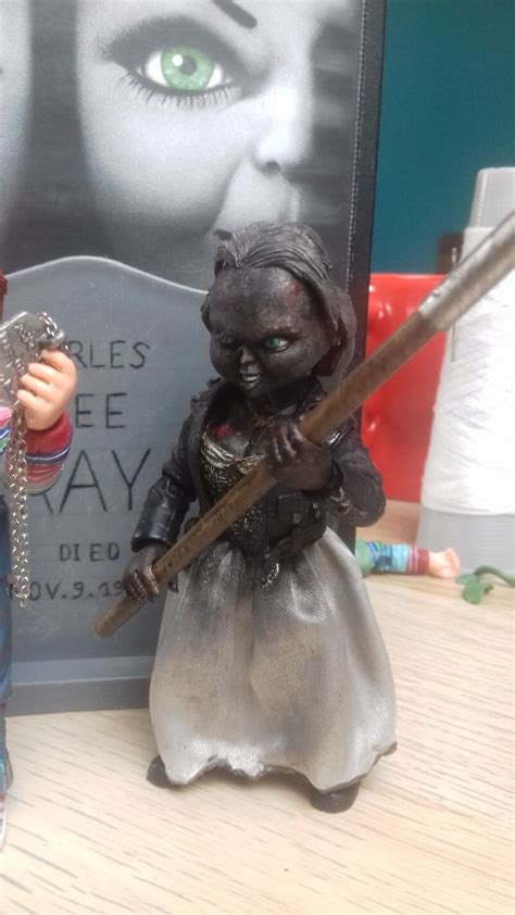 Neca Burnt Bride Of Chucky Horror Custom Action Figure