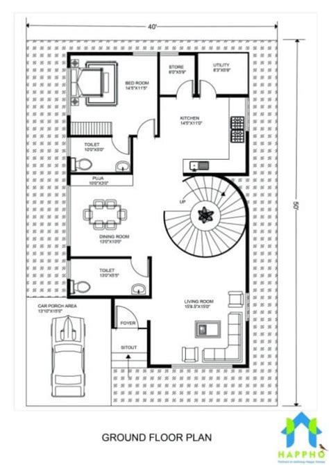 10 Modern 3 Bhk Floor Plan Ideas For Indian Homes Happho