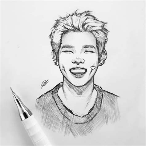 for the nctzens out there i hope you like it 😌 sketching his hair was way too fun nct