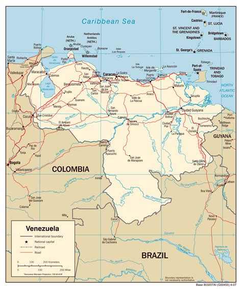 Venezuela Political Map Political Map Of Venezuela