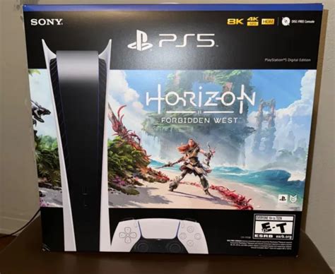 Sony Ps5 Digital Edition Console Horizon Forbidden West Bundle White