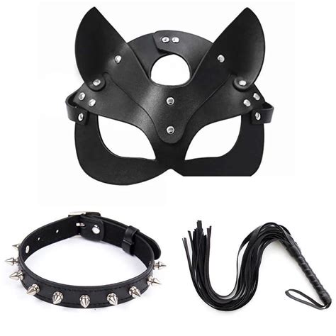 Other Panties Sexy Mask Half Face Fox Whips Flogger Spanking Chains Sex