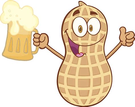 Royalty Free Cartoon Isolated Funny Nuts Characters Clip Art Vector