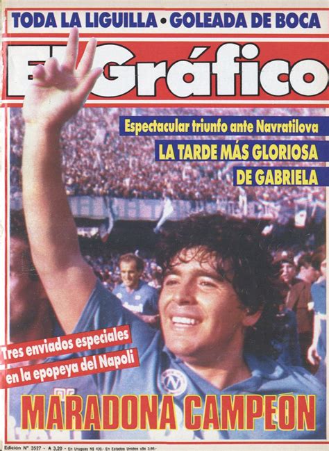 El Gráfico Nro 3527 12 05 1987 Primer Scudetto de Napoli Napoli