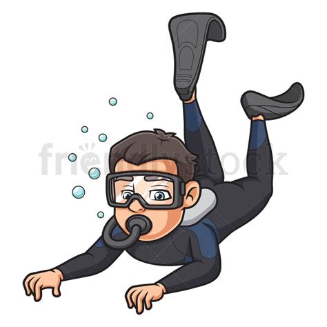 Diving Sport Clipart Cartoon