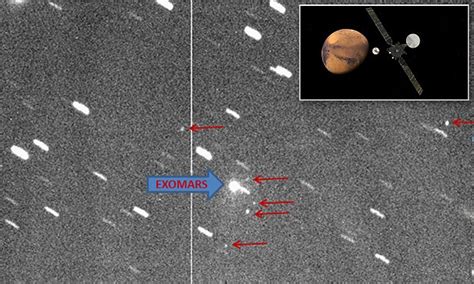 Images Captured By Asteroid Hunters Show Exomars Mission Blasting
