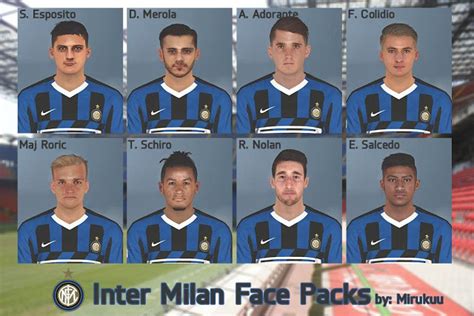 Ultigamerz Pes 2017 Inter Milan Youngsters Face Pack 2019