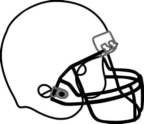 Football Helmet Outline Clip Art