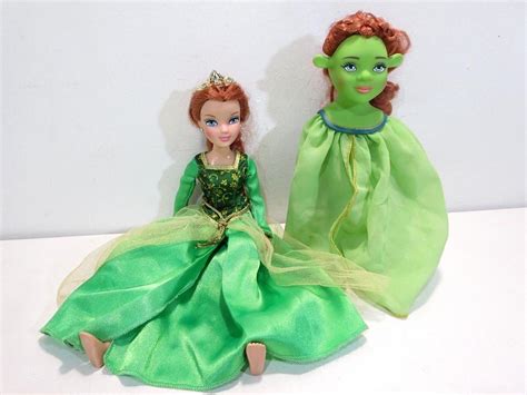Dreamworks Shrek Doll Princess Fiona Disney 11 Doll With Ogre Mask