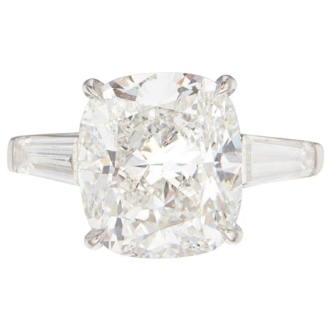 5 Carat Cushion Cut Diamond Engagement Ring Gia Certified For Sale At