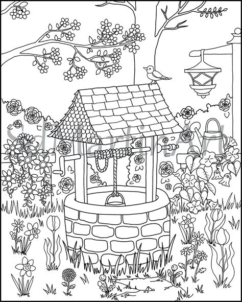 Coloring Pages For Adults The Secret Garden Printable Free To Download 5d8