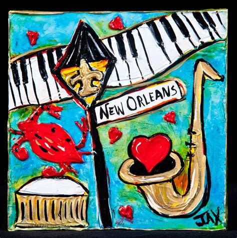 New Orleans Mini Painting By Jax Frey New