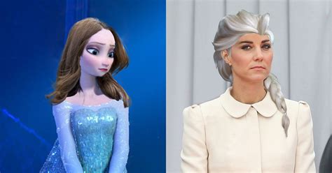 Freaky Friday Hair Swap Kate Middleton And Elsa From Frozen