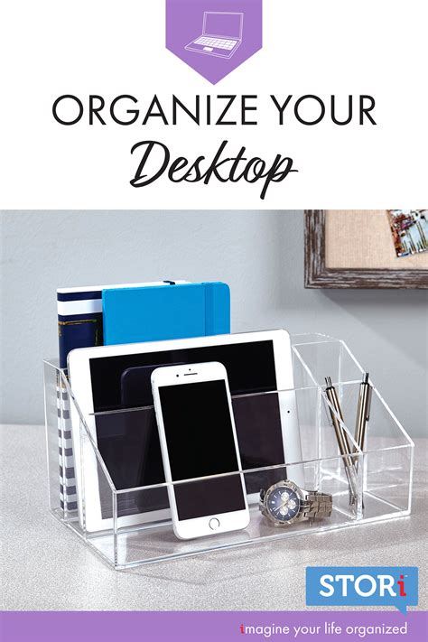 Clear Desktop Organizer By Stori Desktop Organization Palette Organizer Makeup Palette