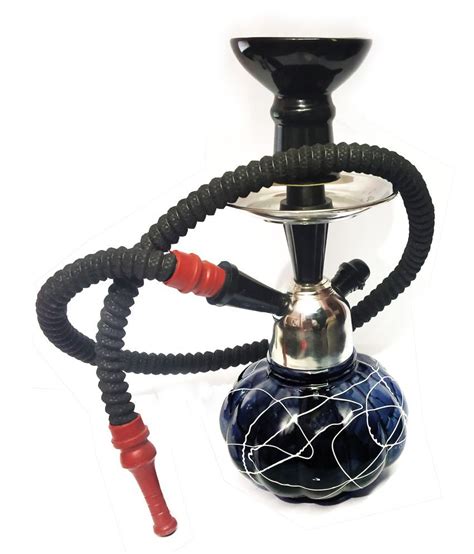 Veda Home And Lifestyle Black 12 Cm Glass Table Hookah Pack Of 1 Buy