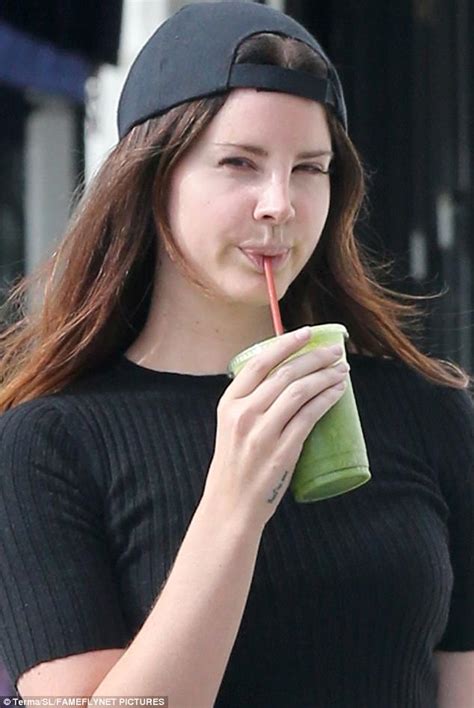 Lana Del Rey Gulps Green Juice While Shopping In La Daily Mail Online