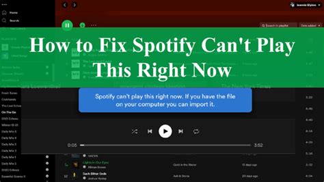 How To Fix Spotify Can T Play This Right Now Error