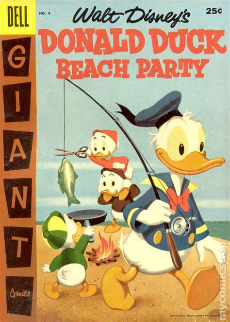 Dell Giant Donald Duck Beach Party 1954 1959 Dell Comic Books