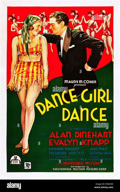 Dance Girl Dance Us Poster Art From Left Evalyn Knapp Alan