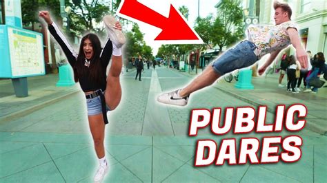 Extreme Dares In Public With My Crush Youtube