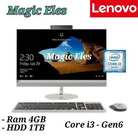 Jual Pc Aio Lenovo 520 22iku Intel Core I3 6006u Ram 4gb Hdd 1tb