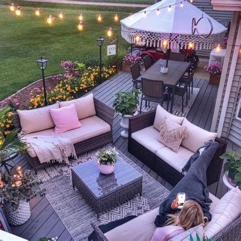 Simple Cozy Charm Outdoor Patio Decor Outdoor Patio Space Patio