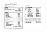 Images of Income Statement Template Excel